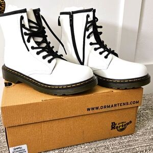 White Dr Martin Boots